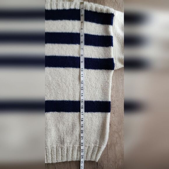 Handknit Just For You Personalized Robert Striped Sweater Men's Size 2X - Picture 4 of 5